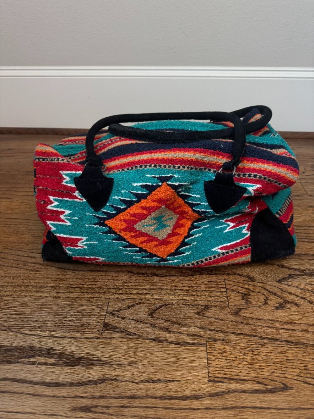 Go West Weekender Travel Bag Southwest Saddle Blanket Duffle